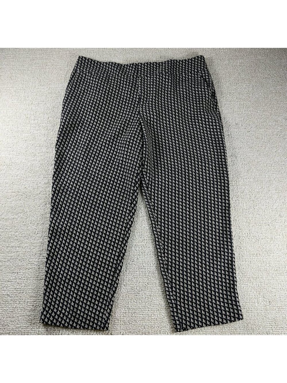 Ann Taylor Geometric Pattern Loft Pants Slash Pockets Multicolor Women’s Size 16
